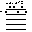 Dsus/E=100101_0