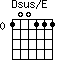 Dsus/E=100111_0