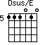 Dsus/E=111010_5