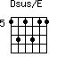 Dsus/E=131311_5
