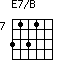 E7/B=3131_7