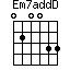 Em7addD=020033_1