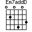 Em7addD=020403_1