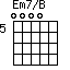 Em7/B=0000_5
