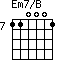 Em7/B=110001_7