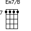 Em7/B=1111_7