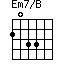 Em7/B=2033_1