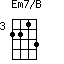 Em7/B=2213_3