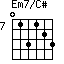 Em7/C#=013123_7