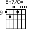 Em7/C#=120100_9