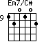 Em7/C#=120102_9