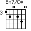 Em7/C#=120230_3