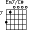 Em7/C#=310000_7
