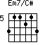 Em7/C#=311213_5