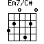 Em7/C#=320420_1