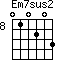 Em7sus2=010203_8