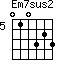 Em7sus2=010323_5