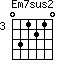 Em7sus2=031210_3