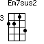 Em7sus2=2213_3