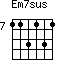 Em7sus=113131_7