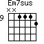 Em7sus=NN1112_9