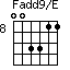 Fadd9/E=003311_8