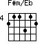 F#m/Eb=211312_4