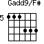 Gadd9/F#=111333_5