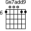 Gm7add9=100011_6