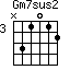 Gm7sus2=N31012_3