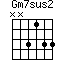 Gm7sus2=NN3133_1