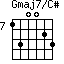 Gmaj7/C#=130023_7