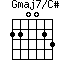 Gmaj7/C#=220023_1