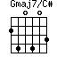 Gmaj7/C#=240403_1