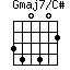 Gmaj7/C#=340402_1