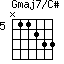 Gmaj7/C#=N11233_5