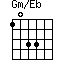 Gm/Eb=1033_1