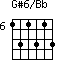 G#6/Bb=131313_6