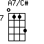 A7/C#=0113_7