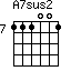 A7sus2=111001_7