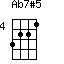 Ab7#5=3221_4