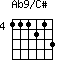Ab9/C#=111213_4