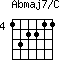 Abmaj7/C=132211_4