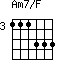 Am7/F=111333_3