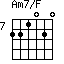 Am7/F=221020_7