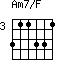 Am7/F=311331_3