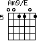 Am9/E=001101_5