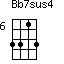 Bb7sus4=3313_6