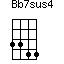 Bb7sus4=3344_1