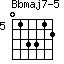 Bbmaj7-5=013312_5